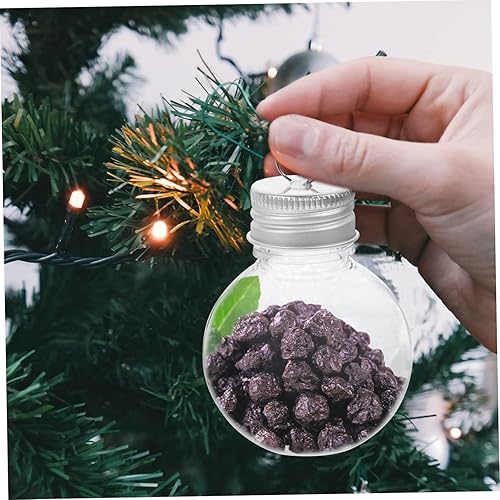 Miniatura 5 de BESTOYARD Botella esférica conveniente, botellas vacías, adornos de alcohol, café, bulbo, botella, bolas de adornos iridiscentes, bebidas