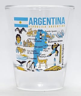 Argentina Landmarks and Icons Collage Shot Glass