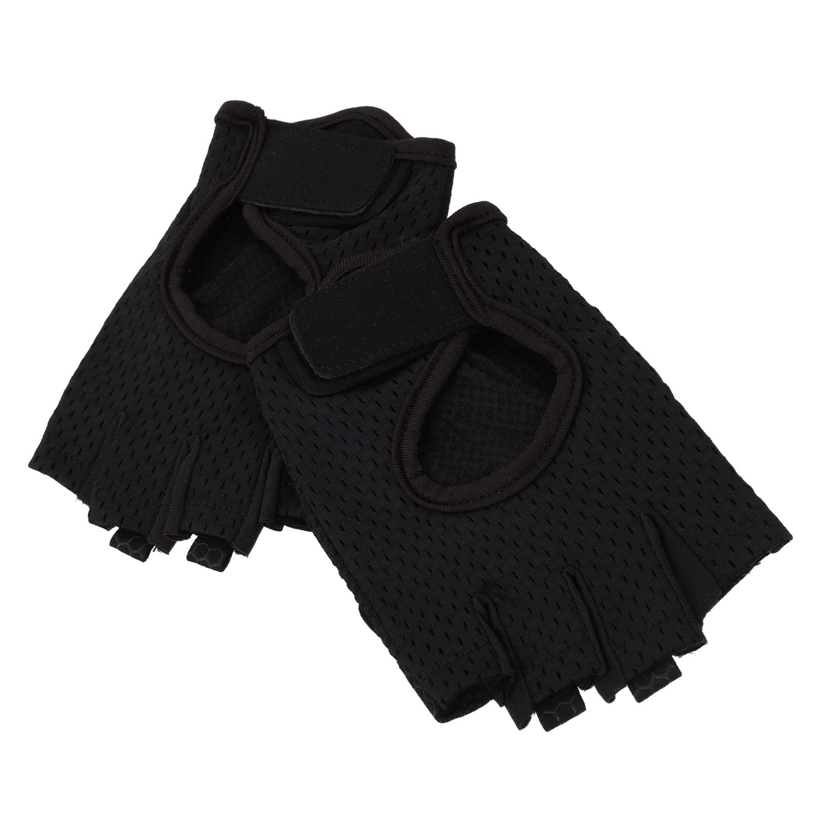 NOLITOY Half-Finger Anti-Slip Gloves Shock Absorbing Riding Gloves for Bicycling Fishing Hiking