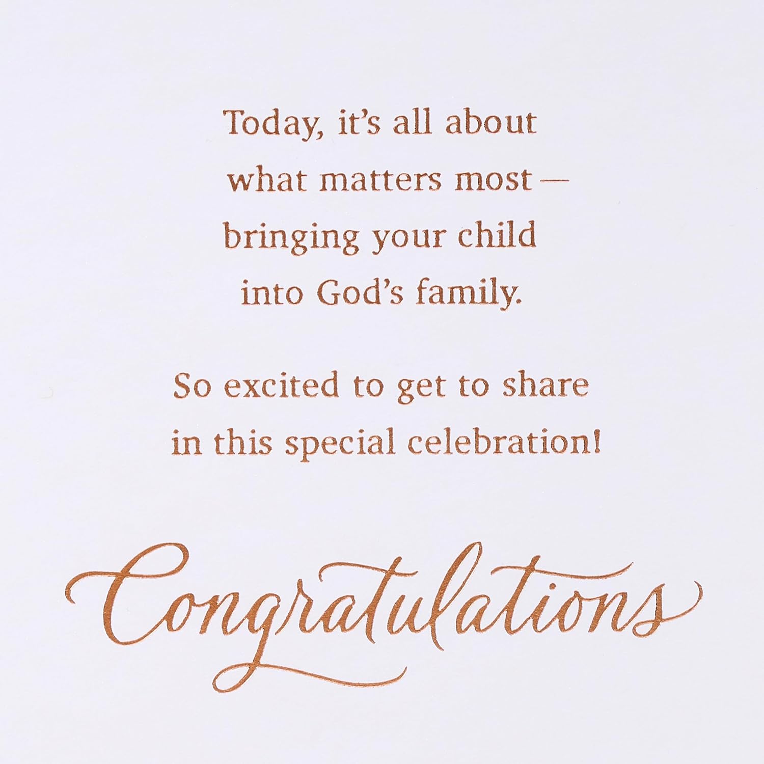 American Greetings Baptism Card (Wonderful Joy Ahead)