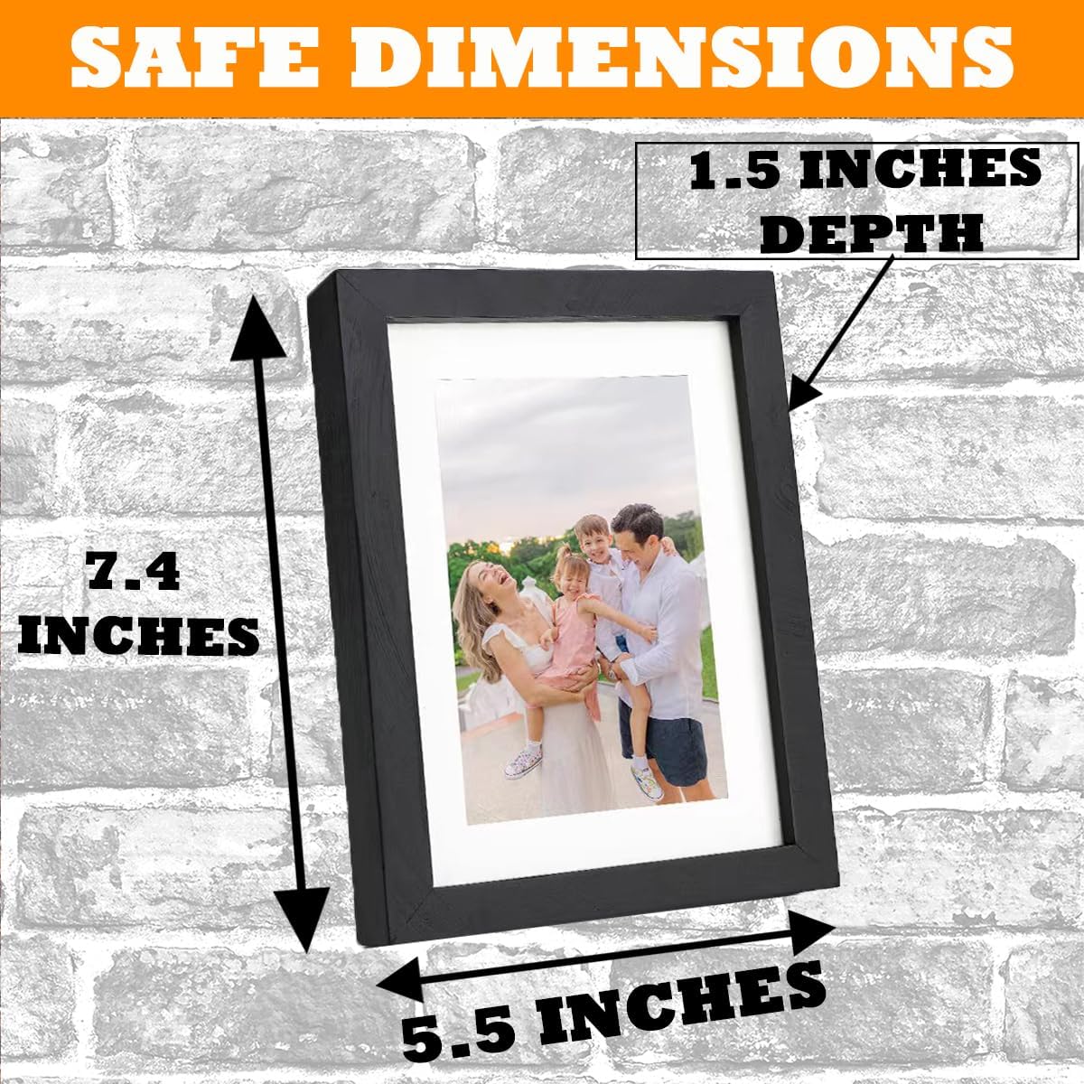 Picture Frame Diversion Safe - Gun Concealment Decor | Real Looking Picture Frame | Hiding Places For Valuables: Keys Cash Jewelry | Hidden Safes For Money Hidden Gun Shelf Secret Stash Box Hide Key