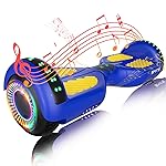 SIMATE Hoverboard, Bluetooth All Terrain Hover Boards with LED Lights and APP Control, Gifts for Kids Adults Girls Boys, for All Ages