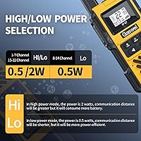 Vista 5 de G1pro IP67 Waterproof Floating Walkie Talkies Long Range for Adults,Heavy Duty Two Way Radio,VOX,USB-C,Rechargeable Lithium Battery(4 Pack)