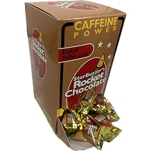 Rocket Chocolate Milk Chocolate English Toffee Latte Flavored Caffeinated Chocolate Truffles, 100 count, Mini
