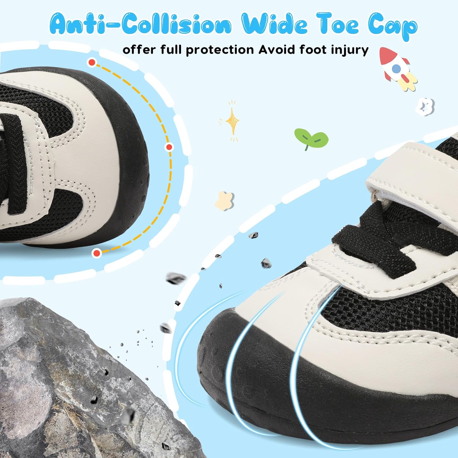 Scurtain Baby Shoes Boy Girl First Walking Shoe Infant Crib Breathable Sneakers Lightweight Barefoot Shoes for Babies - Image 3