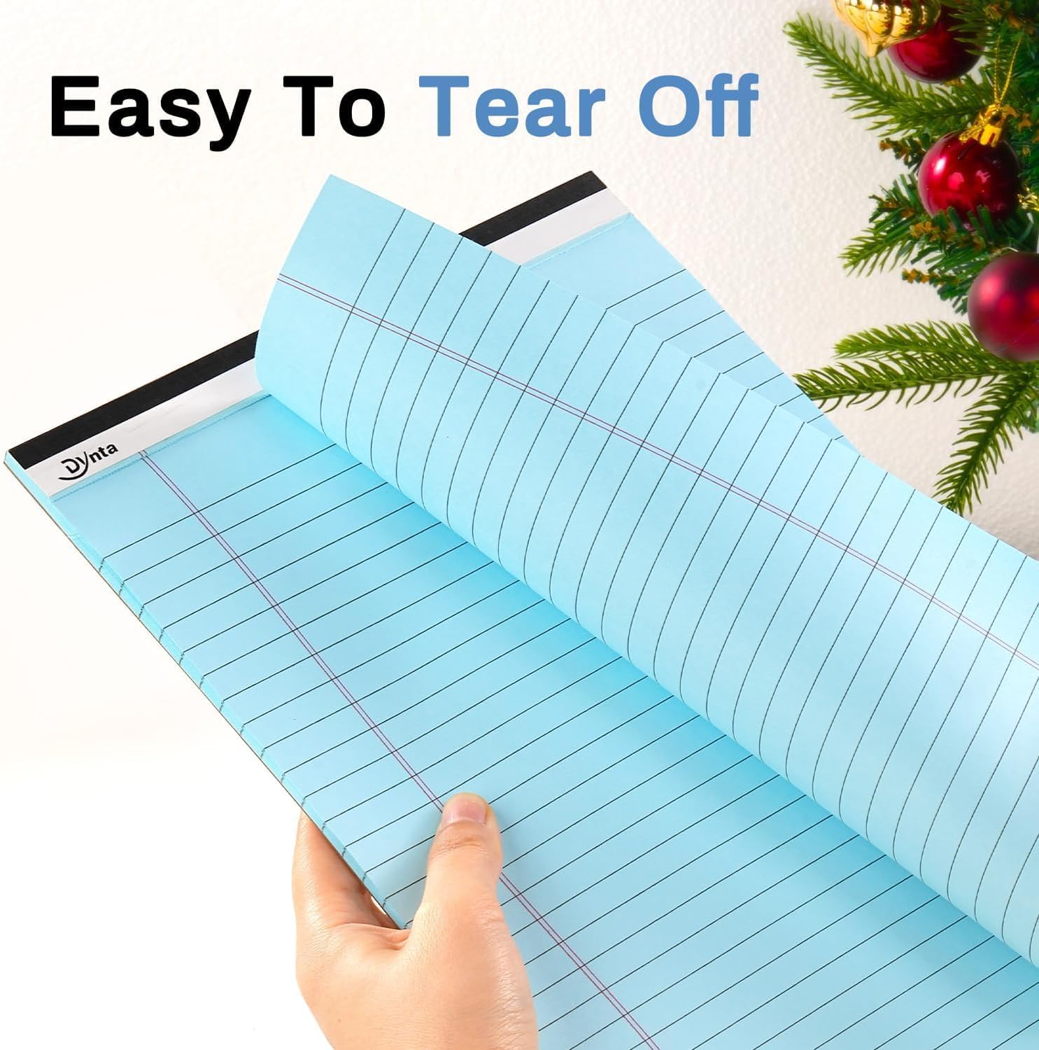 Dynta 24 Pack Colored Legal Pads, 1080 Sheets Wide Ruled Lined Writing Note Pads, 8.5 X 11.75 Inch, 45 Sheets Per Notepad