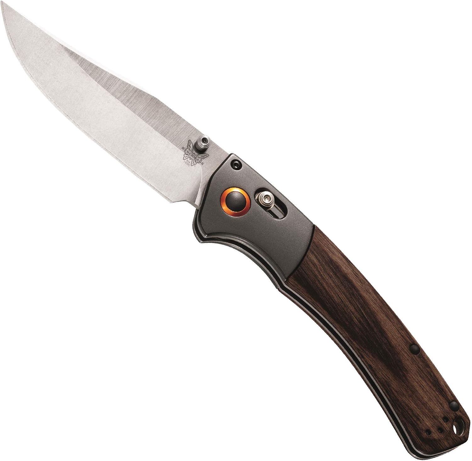 Benchmade - Crooked River 15080-2 Fixed Blade Knife, Drop-Point, Wood Handle