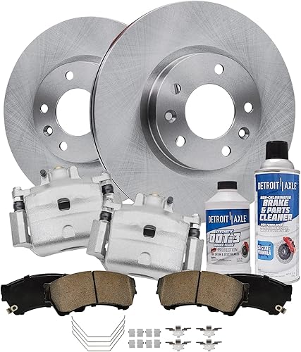 Miniatura 56 de Detroit Axle - Kit de freno trasero para Chevy GMC Suburban Silverado Sierra Yukon XL 1500 Tahoe Escalade 2007-2013 Rotores de freno de disco de