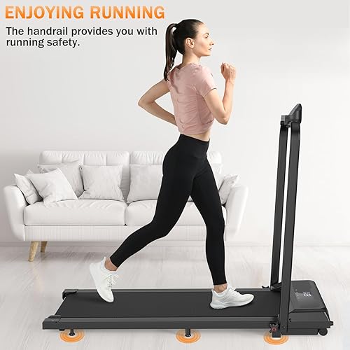 Miniatura 2 de Caminadora 2 en 1 para usar debajo del escritorio, para oficina en casa, caminadora, para caminar, correr, con pantalla LED, control remoto
