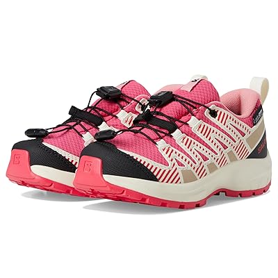 Salomon Kids Xa Pro V8 Waterproof (Little Kid/Big Kid) Kids Shoes Rouge Red/Vanilla Ice/Flamingo Pink