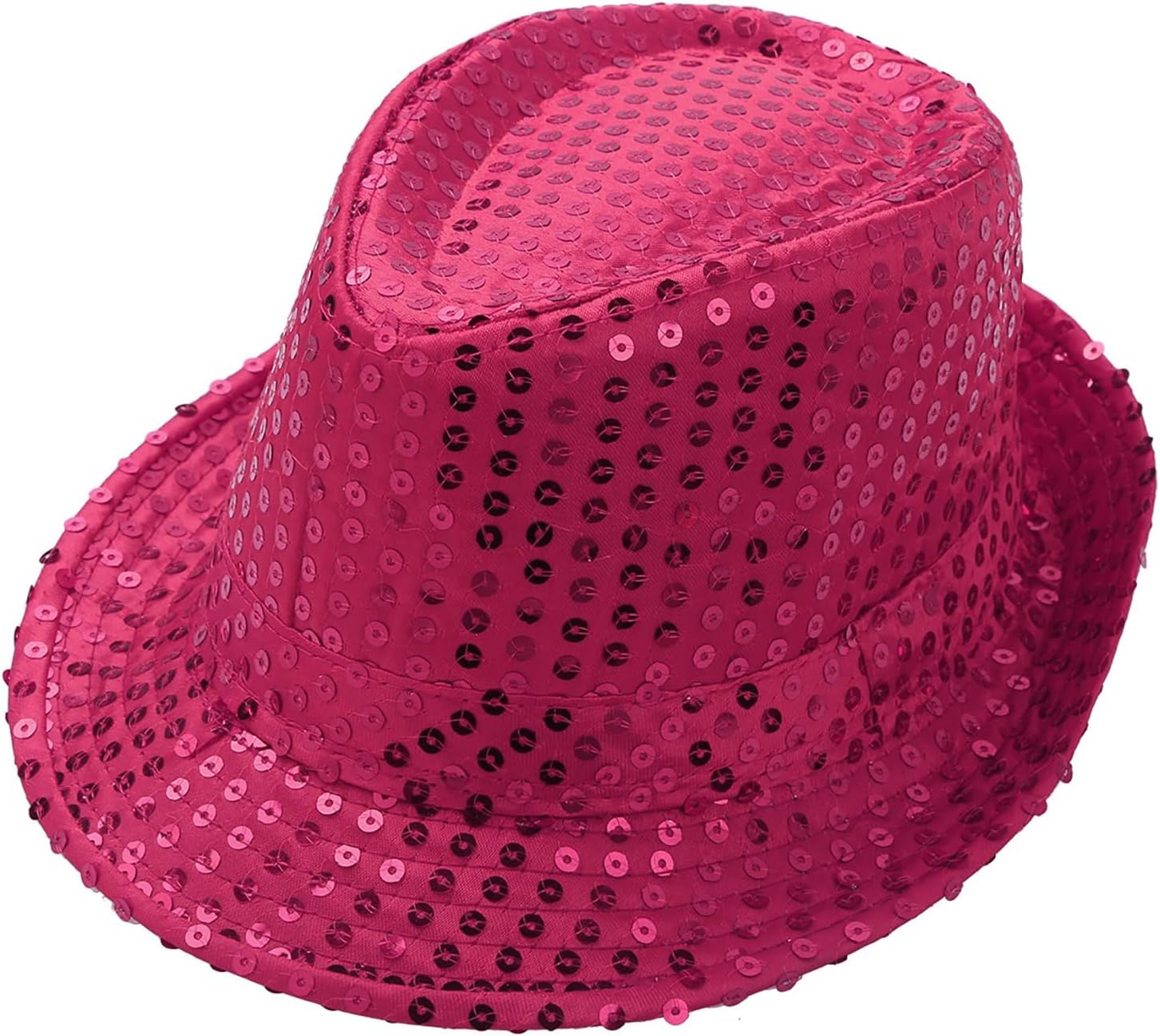 Jugaoge Boys Asymmetrical Hem Sequin Vest Hat Set for Dance Party Lightweight Parfomance Birthday Dancewear