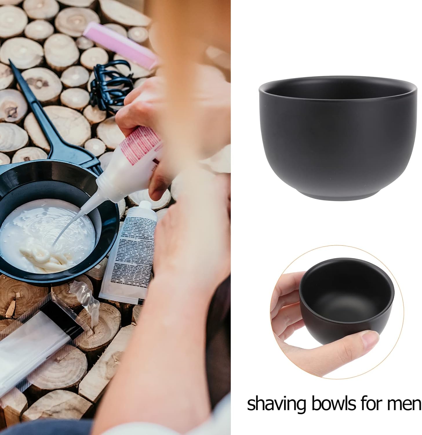 Men's Shaving Soap Bowl Shave Cream Double Layer Stainless Steel Shaving Bowl for Men
