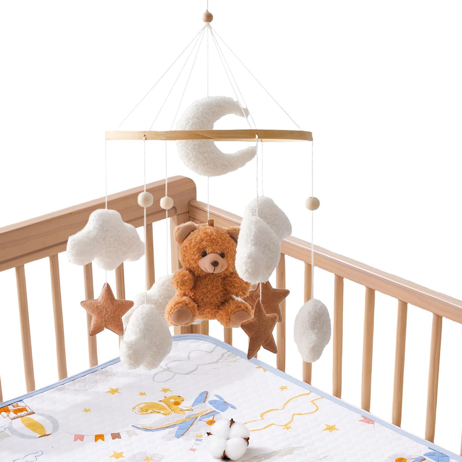 Giostrina Per Culla - Orso Stella Decorazione Per La Cameretta, Succhietto Girevole E Appendibile, Ornamento Estetico Per | Giostrina Per Culla Per Bambini, Ragazze, Ragazzi