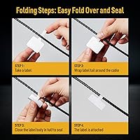 Vista 4 de Avery Etiquetas para cables, etiquetas autoadhesivas estilo T, 1.25 x 2 pulgadas, resistentes al desgarro, compatibles con láserinyección de tinta