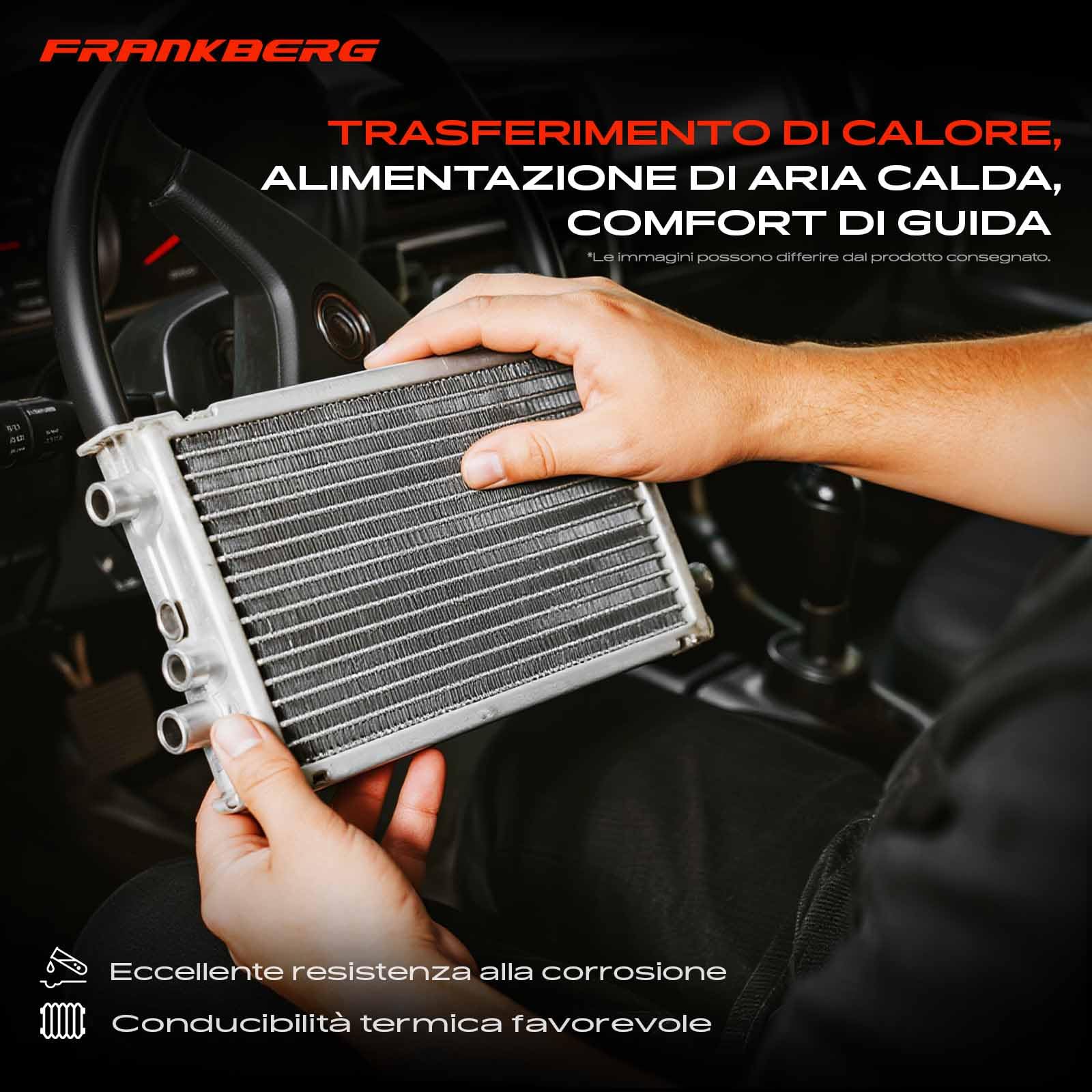 Frankberg Scambiatore di Calore Compatibile con Golf VII 5G1 BE1 BE2 BQ1 A3 8V1 8VK O.c.t.a.v.i.a III 5E3 NL3 NR3 Q3 F3B Leon 5F1 Golf Alltrack BA5 BV5 Replace# 5Q0819031