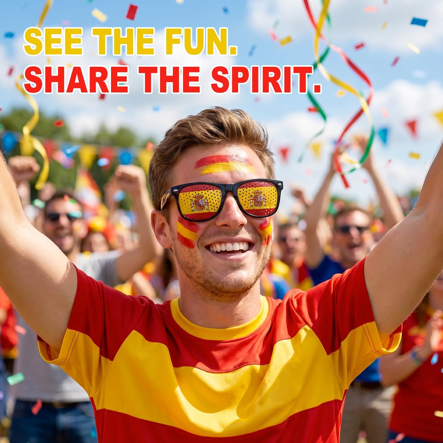 2-Pack, Classic patriotic sunglasses with national flag design, Classic Flag Pattern Eyewear for Sports Events image 2