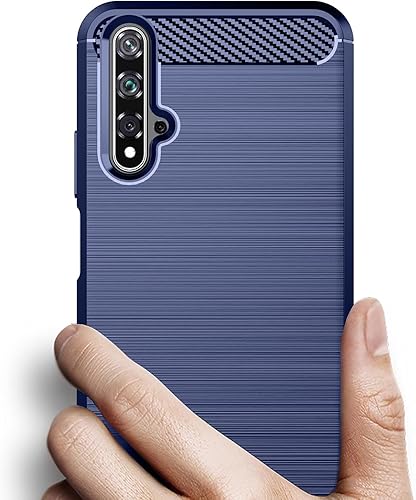 Miniatura 3 de Asuwish Funda de teléfono para Huawei Nova 5THonor 20 con protector de pantalla de vidrio templado y accesorios para celulares, silicona TPU suave,