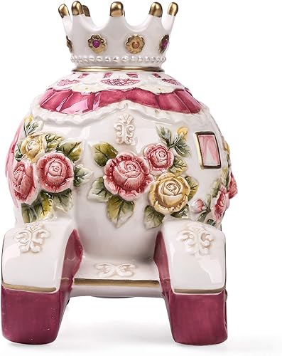 Miniatura 5 de FORLONG Alcancía de cerámica para niños y niñas, corona de princesa, monedero, caja de dinero, decoración de guardería, regalo para niños