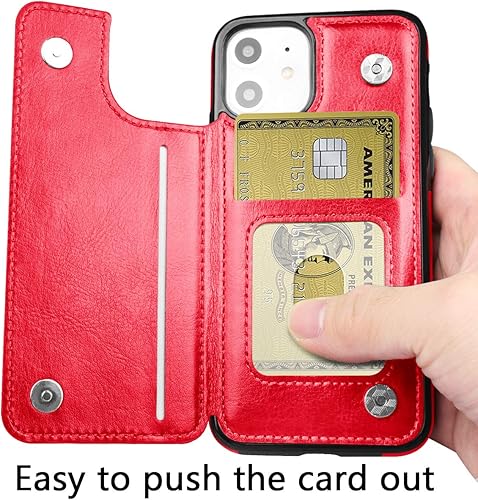 Miniatura 8 de Funda para iPhone 11, delgada, de piel de primera calidad, para iPhone XR, tarjetero a prueba de golpes, funda protectora para Apple iPhone 11 2019