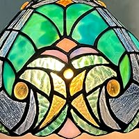 Vista 5 de Tiffany Pendant Light fixtures Hanging Lamp Stained Glass Light Decor for Dining Living Room Kitchen Island Study Hallway