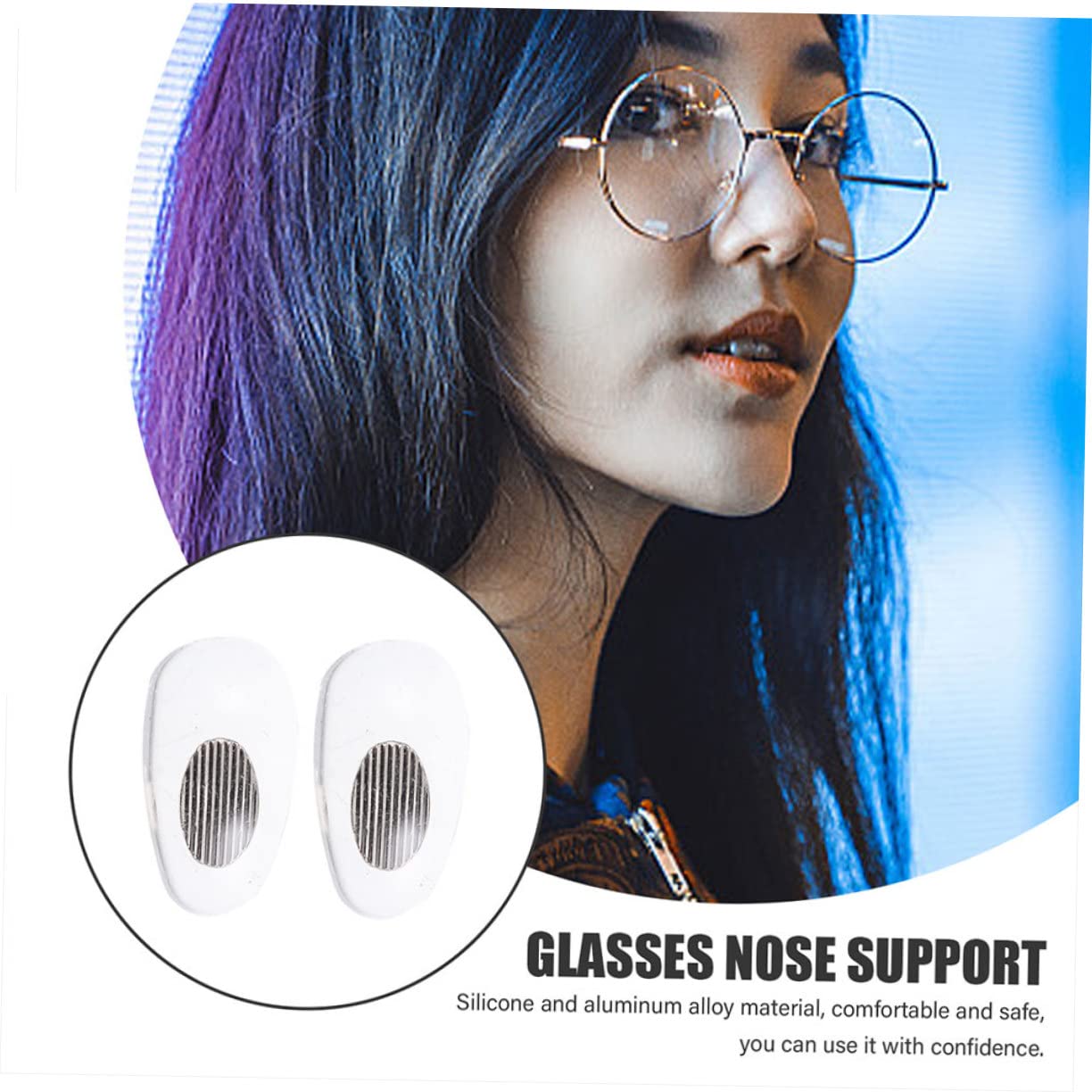 Healeved 75pares Almohadillas De Silicona Para Gafas De Soporte Para Nariz Almohadillas Antideslizantes y Cómodas Para Gafas Para Uso Diario y Actividades Deportivas
