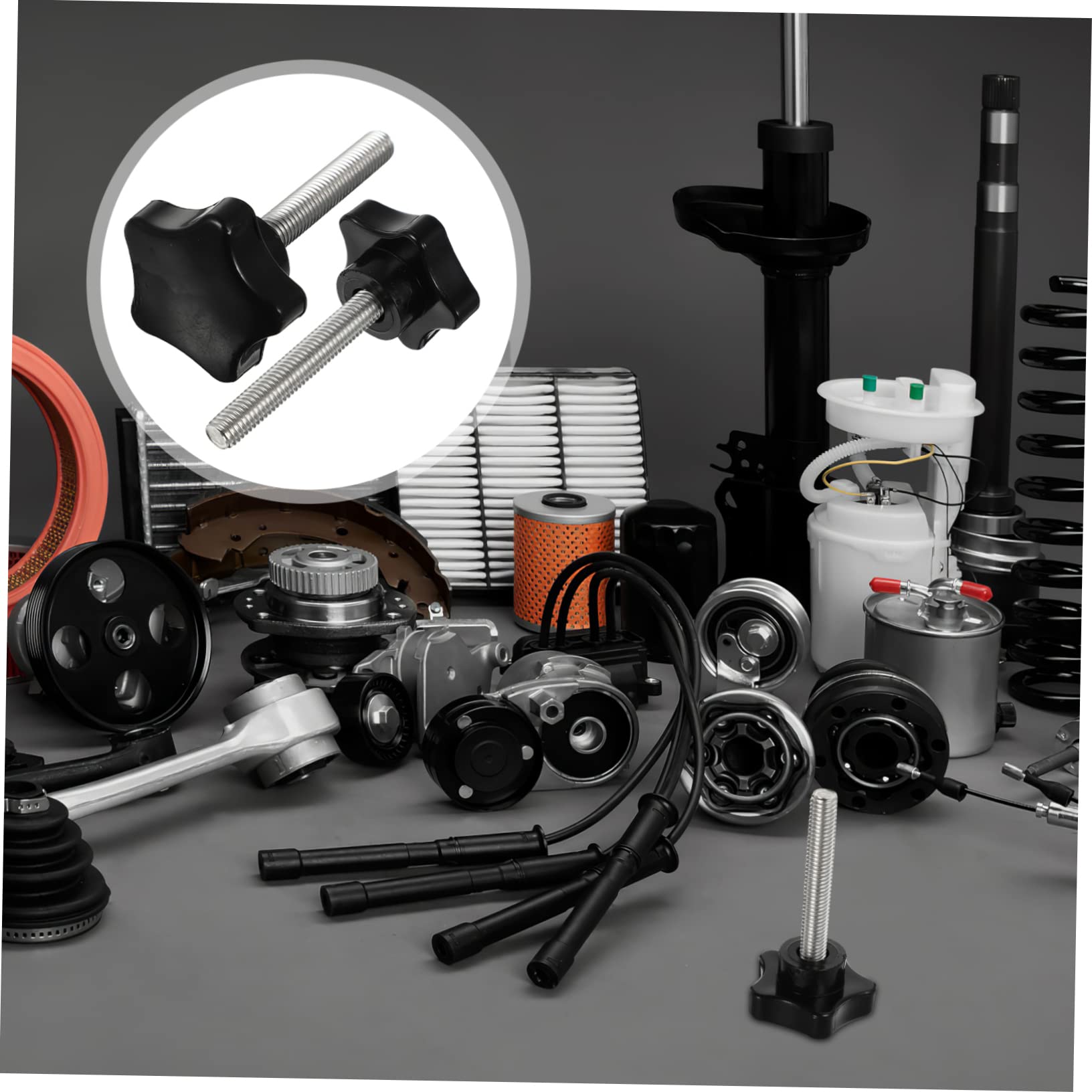 SOLUSTRE Tightening Screw Knobs Set Metal Nuts Star Knobs for Comfortable to Hold Installation