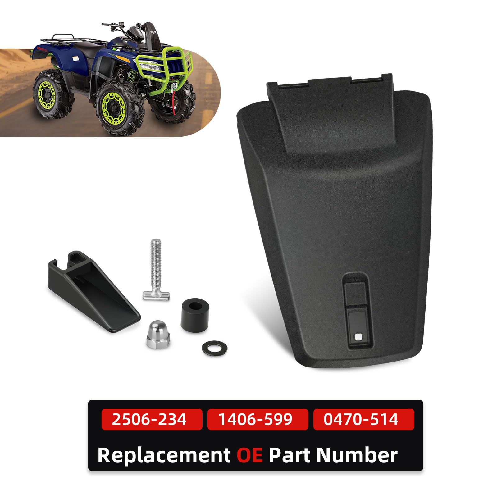 Amazon.com: Storage Box Lid Cover & Latch Kit for Arctic Cat