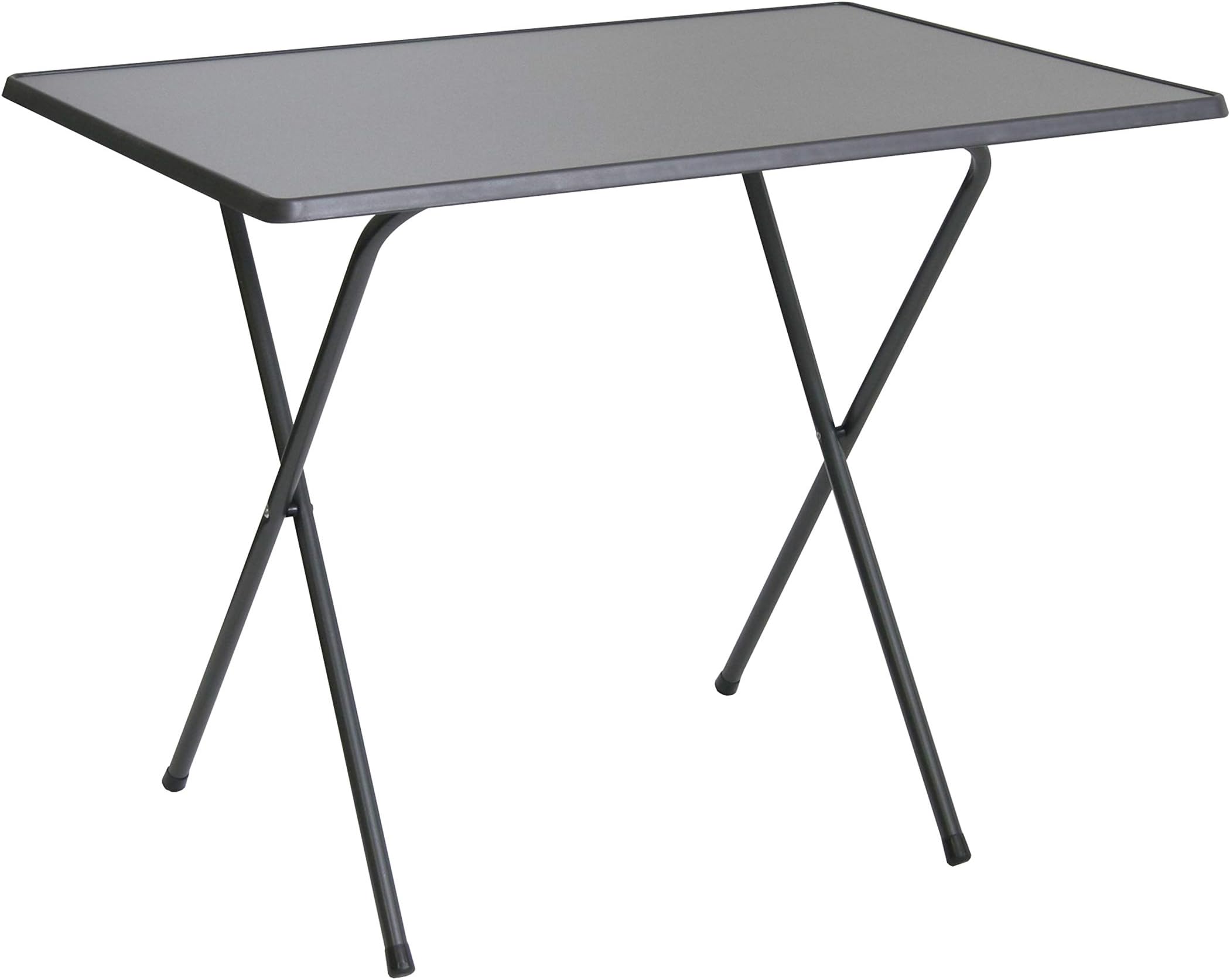 Ribelli Scissors Weatherproof Folding Table Foldable Camping Table Garden Table 60 x 80 x 64 cm Anthracite anthracite – Can be used as a side table