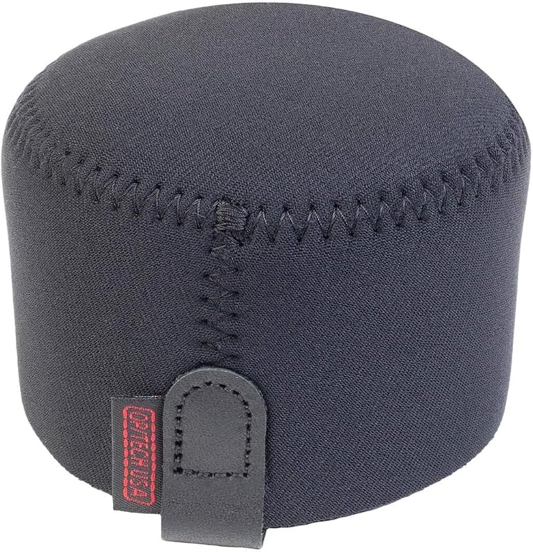 Sombrero para capó: tapa de lente universal para cámaras DSLR y digitales | Parasol de neopreno para lente de cámara, tapa suave para lente de cámara y protección - Pequeño (negro) - Hecho en EE. UU. | Neopreno de celda cerrada con forma cilíndrica para protección contra impactos, polvo y humedad.
