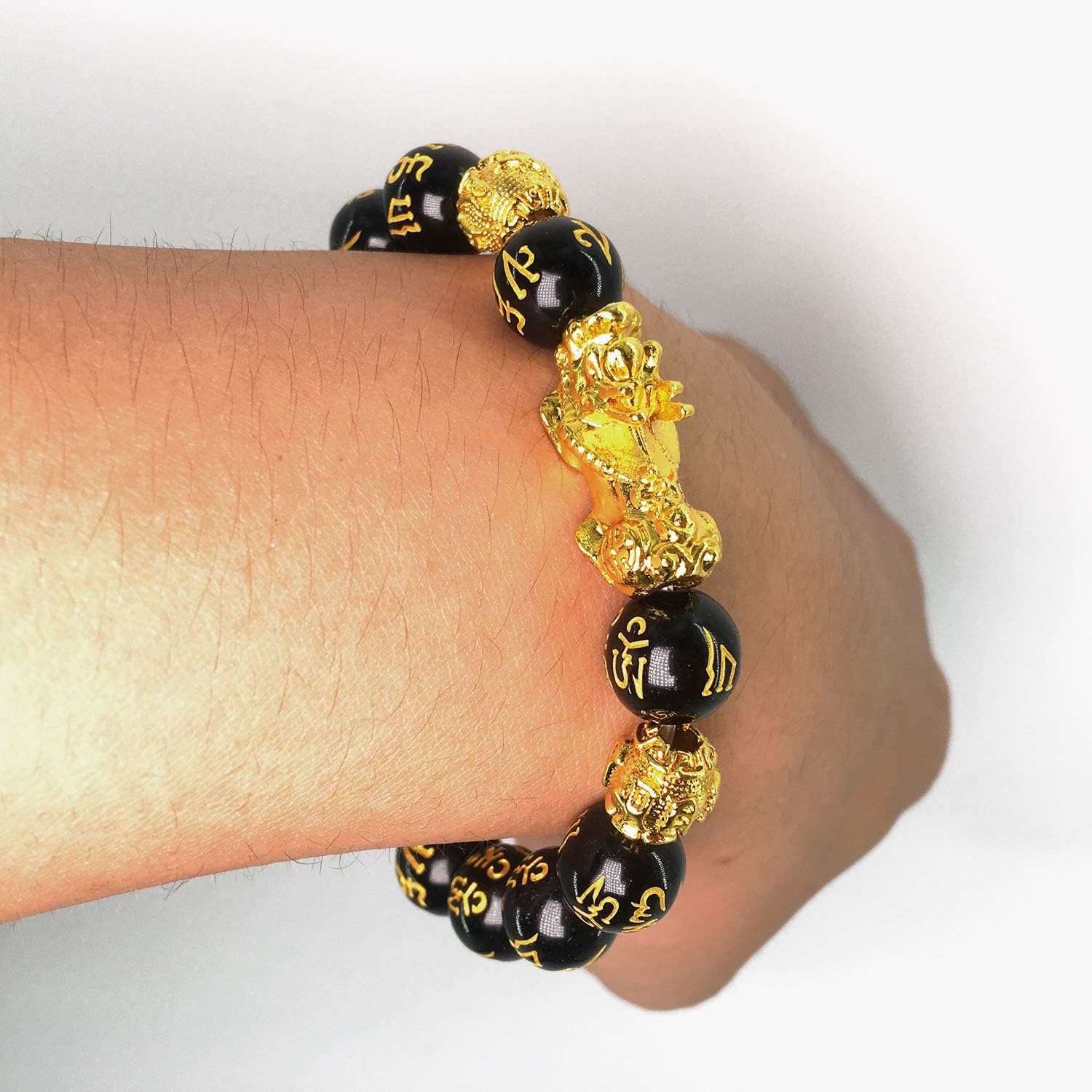 Black Obsidian Wealth Bracelet, 2 Pcs Pi Xiu Bracelet Good Luck Bracelets for Women Men Attract Wealth Money Jewelry - Image 6