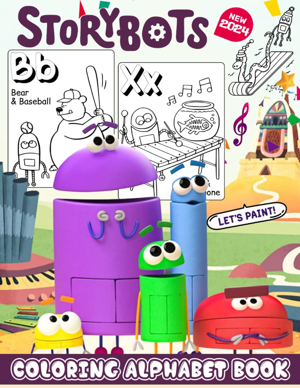 Coloring Alphabet Book for Story Bots: Creative Pages with Tracing ...
