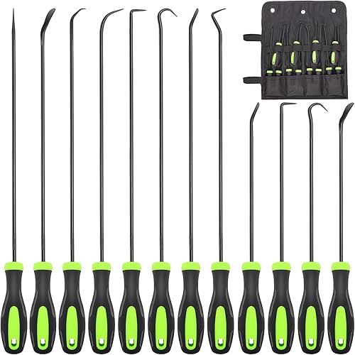 12PCS Automotive Hook and Pick Tool Set,Long & Mini Precision