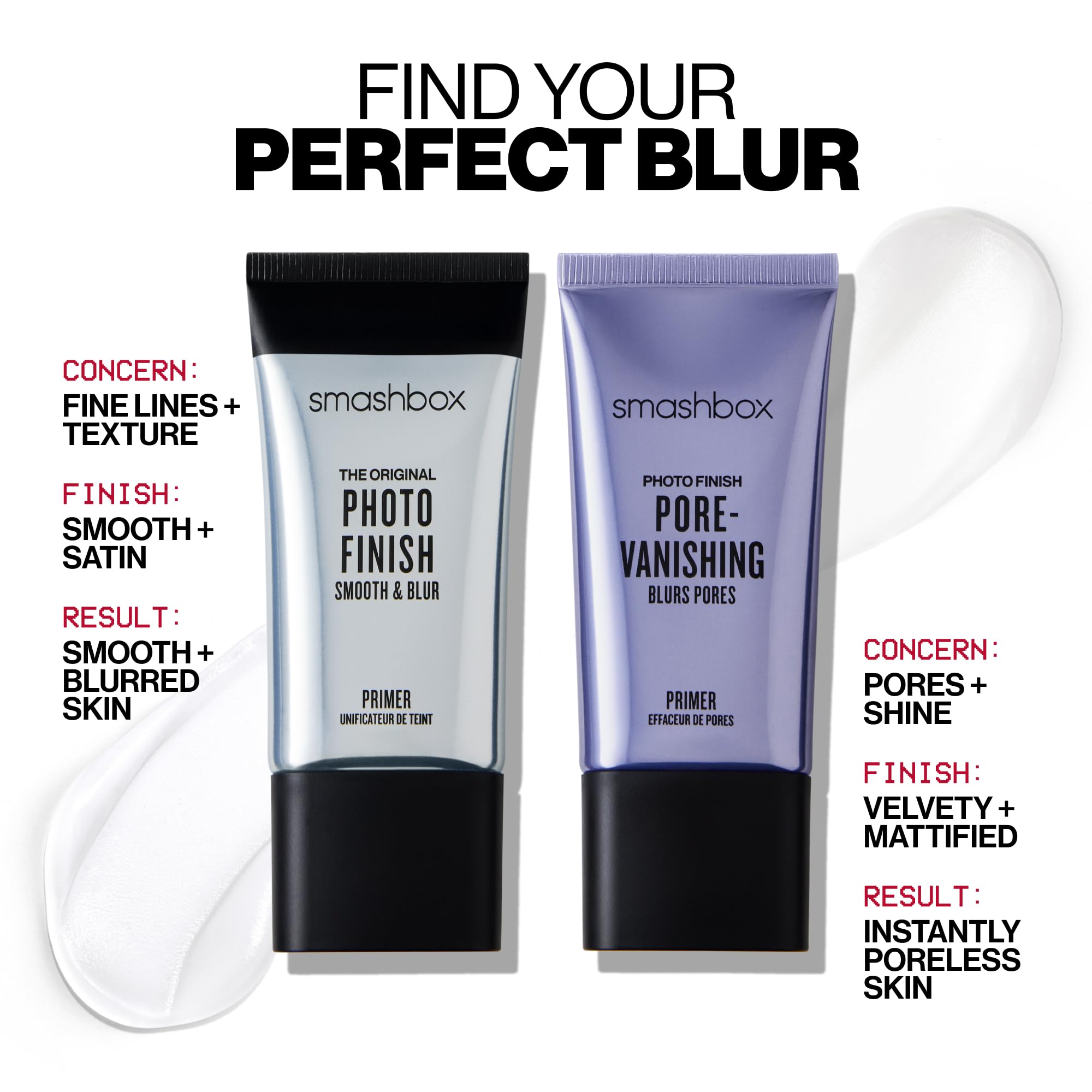 Smashbox The Original Photo Finish Smooth & Blur Makeup Primer | Instantly Smooths and Blurs Fine Lines and Pores | Vitamins A + E: Full Size, 1 Fl Oz