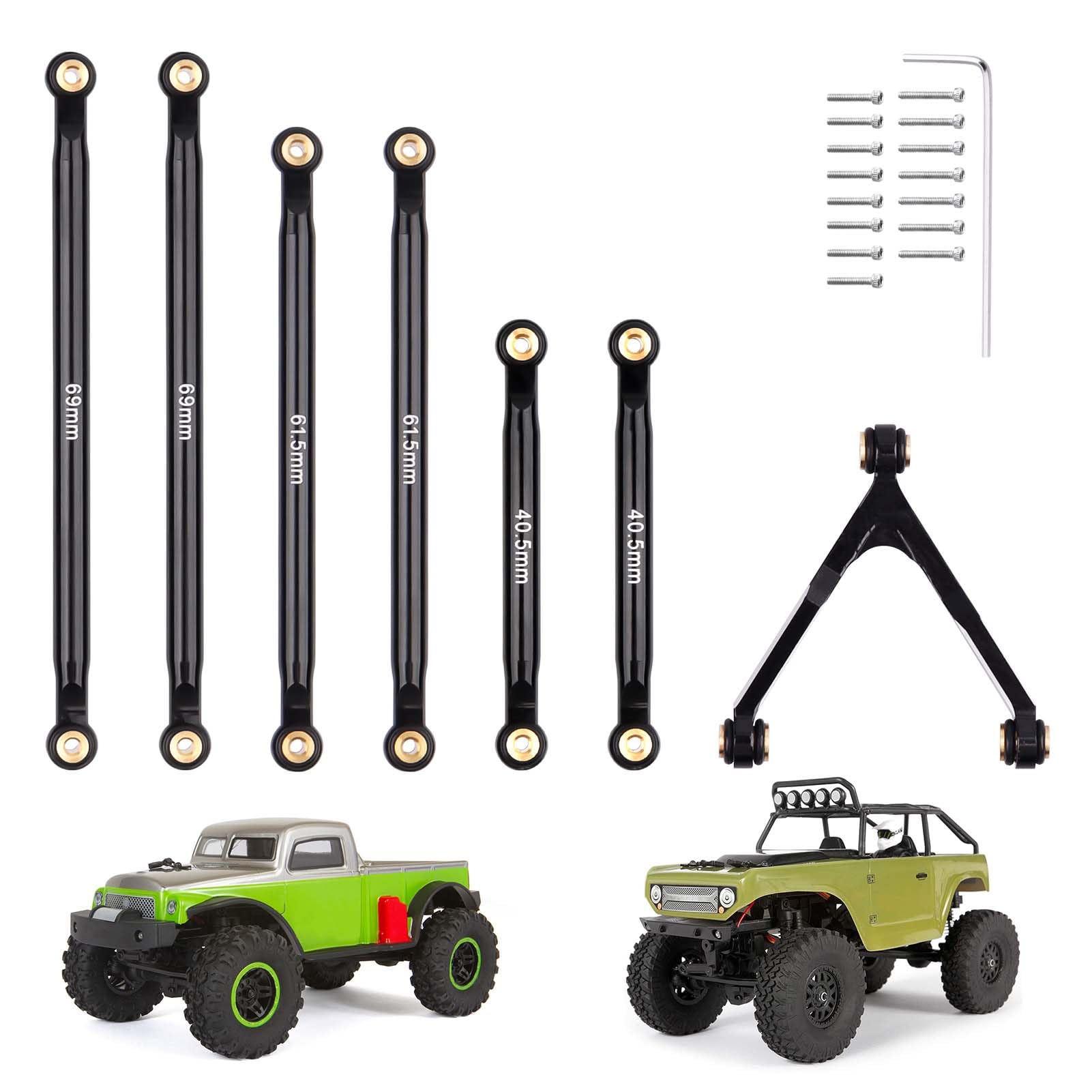 アキシャルscx24 Amazon.com: Hobbypark Aluminum Links Set for Axial SCX24 Deadbolt