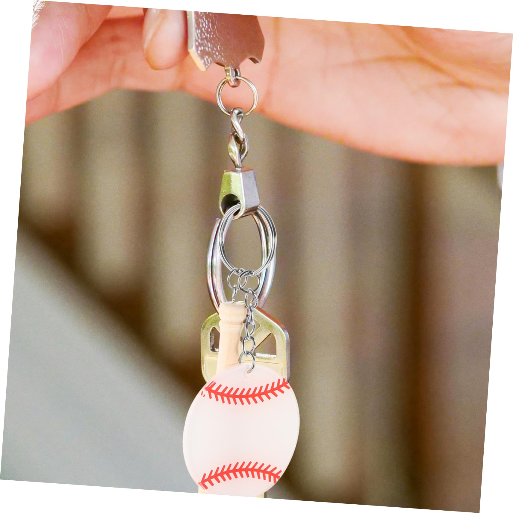 ifundom Portachiavi Softball E Baseball Portachiavi Decorativi Accessori Per Borse E Regali Per Amanti Del Baseball Design E Confidente Facile Attaccare