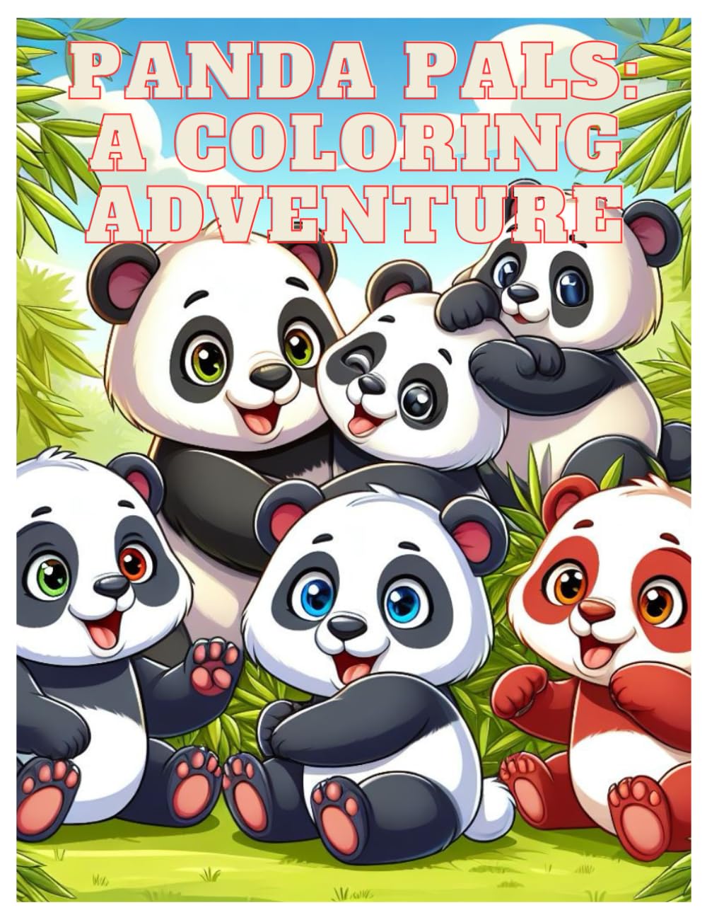 Buy Panda Pals: A Coloring Adventure: Panda coloring book for kids: 54