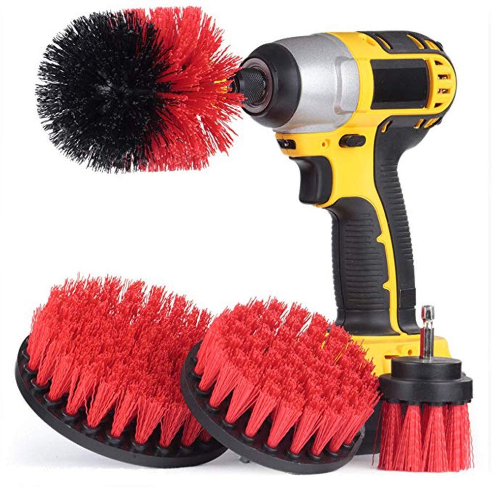 Buy certainPL 4 Piece Nylon Power Brush Tile Set Grout Kitchen Bathroom