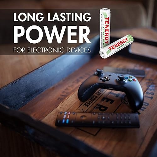 Miniatura 5 de Tenergy TN160 Cargador LCD de 12 bahías AA/AAA NiMH/NiCD y paquete de 24 baterías recargables Centura AAA NiMH