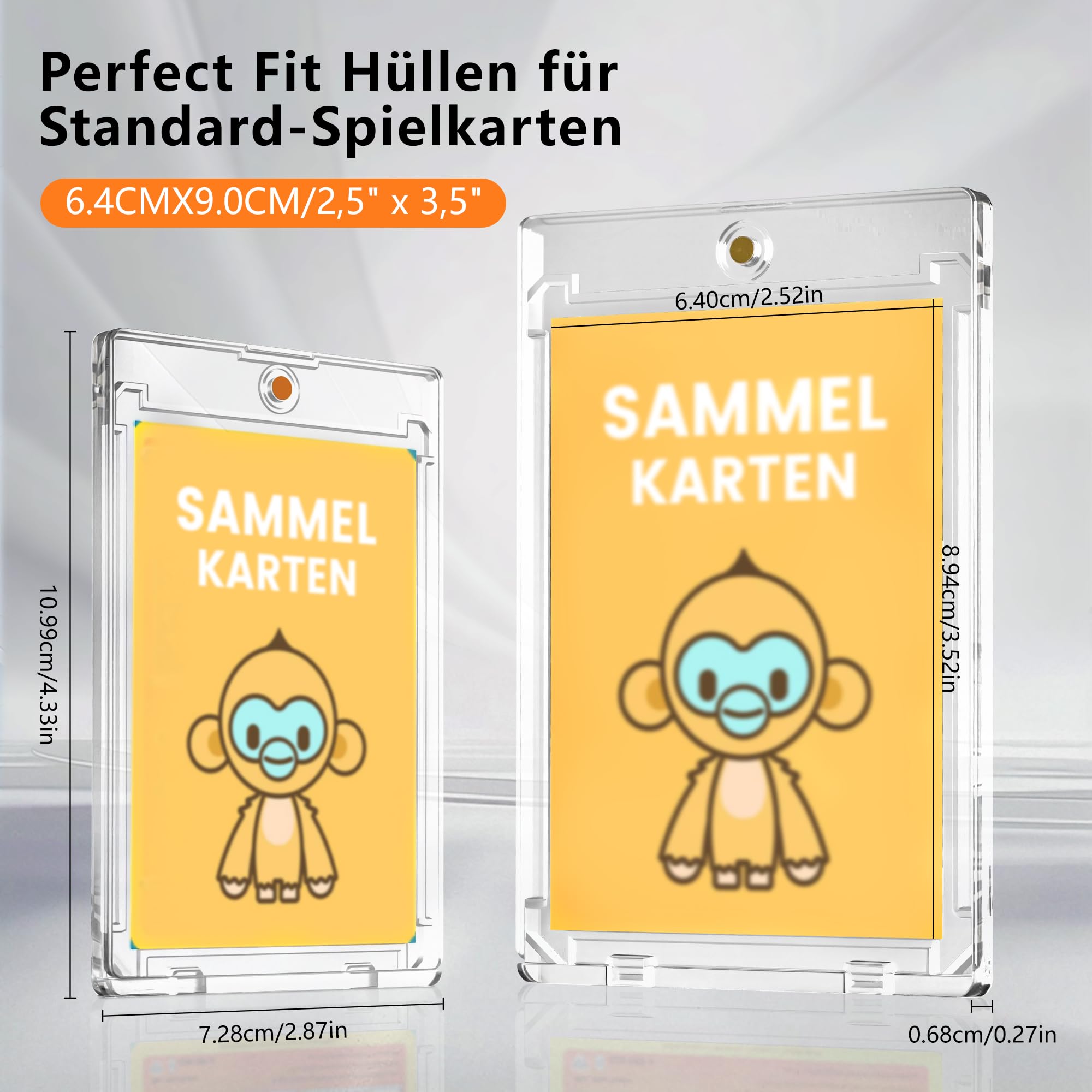 10 szt. Magnetic Card Holder etui na karty kolekcjonerskie