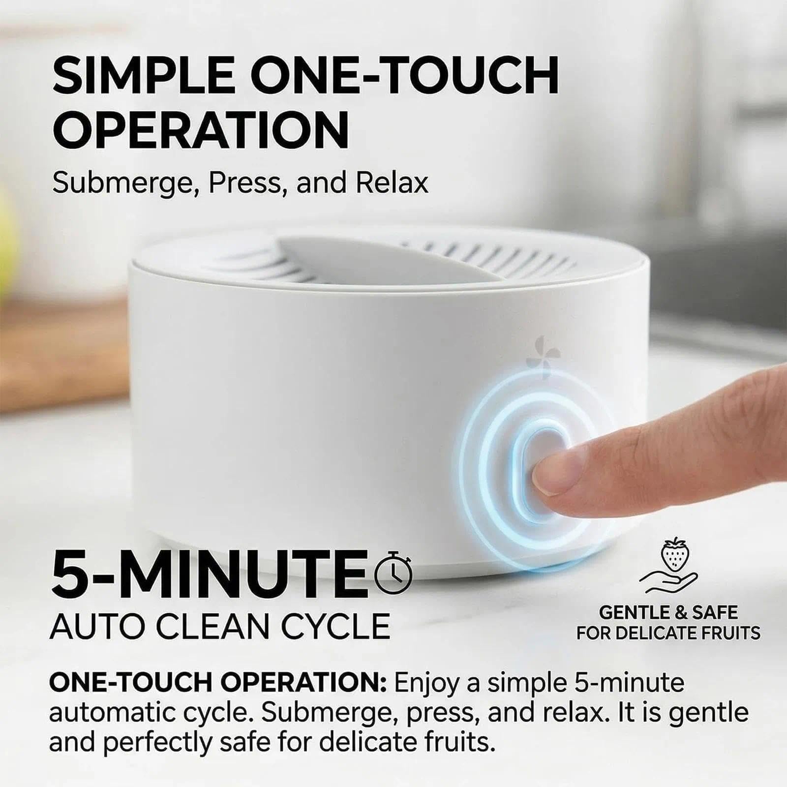Cleanshield Gemüsereiniger, Puribreeze Obst Und Gemüse Waschmaschine, Puribreeze Fruit and Vegetable Purifier, Fruit and Vegetable Washing Machine, Portable Wireless Veggie Wash for Cleaning Fruits