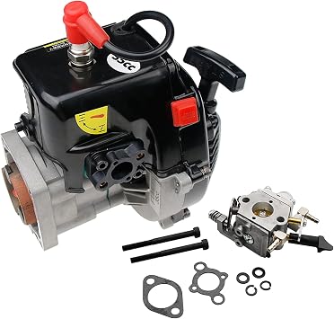 Rc Car 35cc 4-Bolt Engine with Carburetor Kit for 1/5 HPI Rovan Baja Losi 5ive-T DBXL FG MCD GoPed Redcat Truck Parts Black