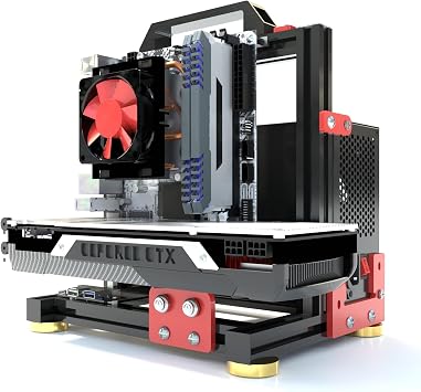 DIY Aluminium Pc Open Case Computer Chassis Test Bench Support Water Cooling Support Server Chassis Support Itx Matx ATX Eatx 1.ITX