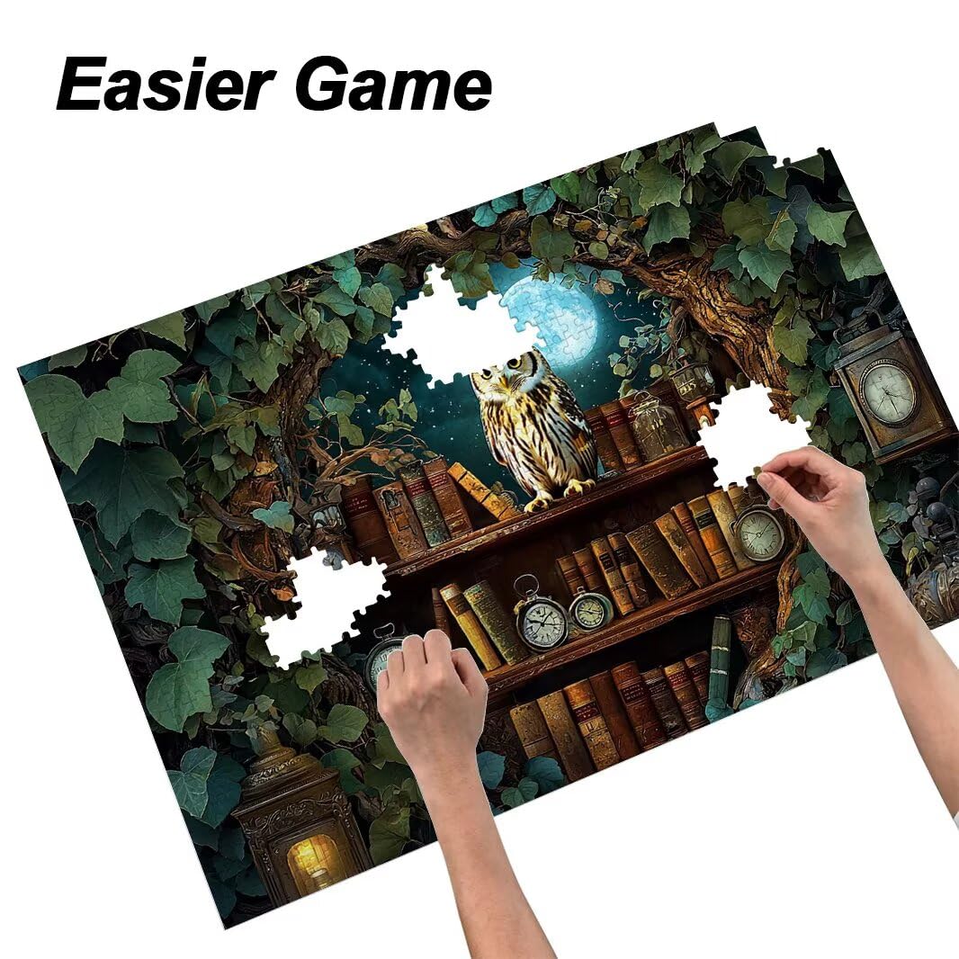 Puzzle Gufo, Puzzle 1500 Pezzi Arte per Adulti, Regalo Uomo e Donna -4723