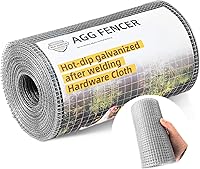 Vista 11 de 61cm x 15.24m Malla de alambre de 1/2 pulgada para gallinero 19Ga, malla soldada galvanizada por inmersión en caliente después de la soldadura