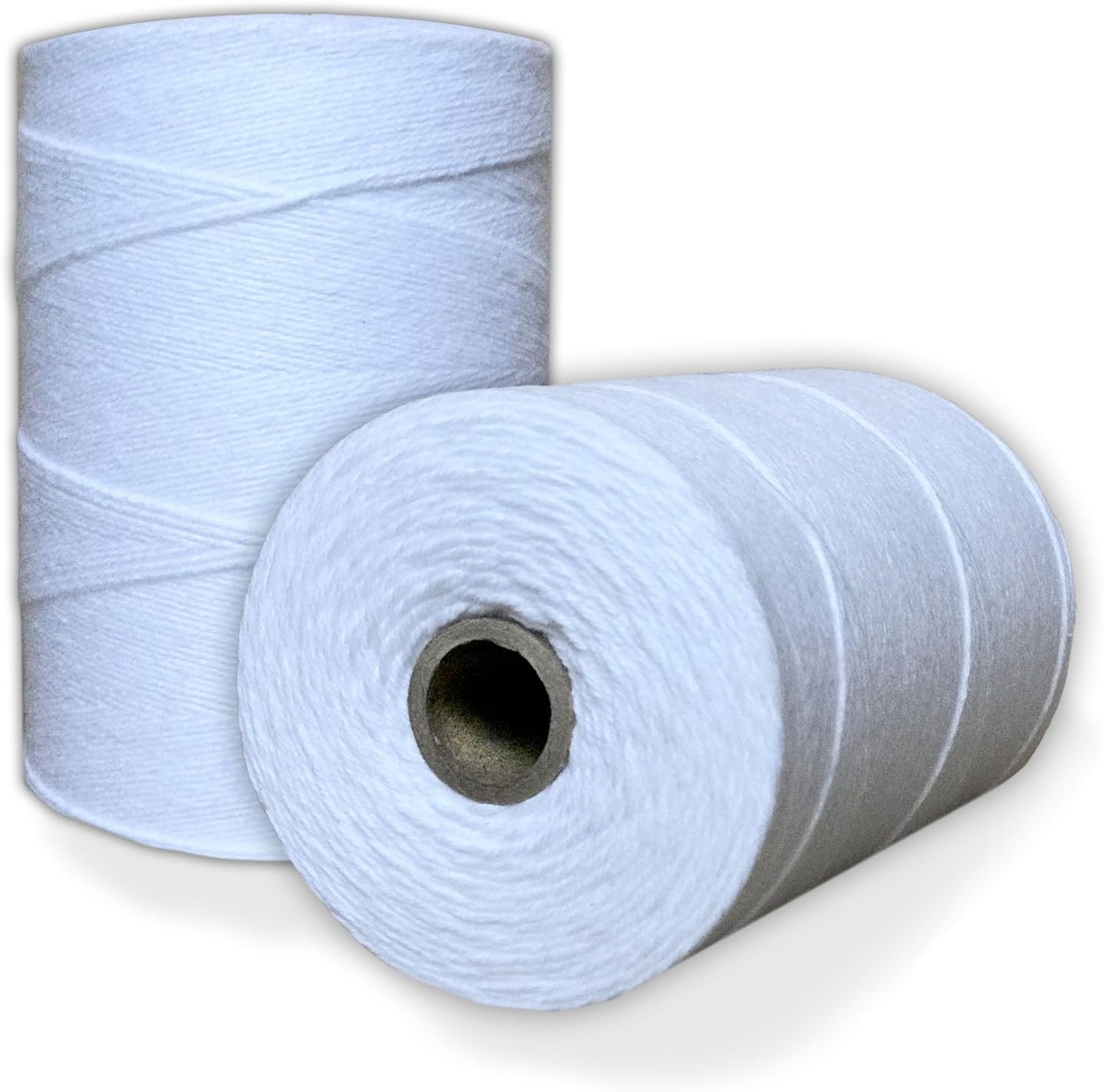 100% Cotton Loom Warp Thread (Pure White), 8/4 Warp Yarn (800 Yards), Perfect for Weaving: Carpet, Tapestry, Rug, Blanket or Pattern - Warping Thread for Any Loom