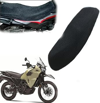 Motorcycle 3D Breathable Mesh Protecting Cushion Seat Cover for K&awasaki KLR650 KLR 650 Fabric Saddle Seat Cover