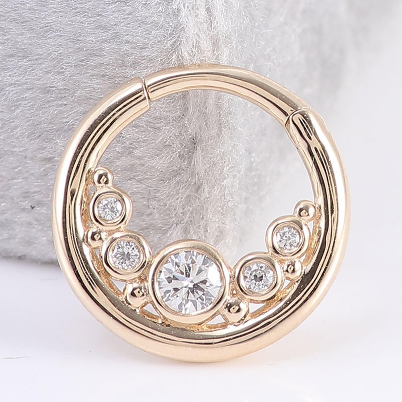 AMDXD Pendientes de oro amarillo Au375 de 9 quilates, para mujer, clásicos, con moissanita, oro de 9 quilates, pendientes de oro boho real, Oro amarillo de 9 quilates (375), Moissanita