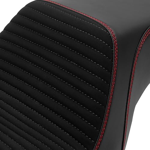 Vista 37 de Asiento de motocicleta para conductor y pasajero, apto para Harley Dyna Wide Glide Low Rider Street Bob Fat Bob FXDF Super Glide Custom FXDC