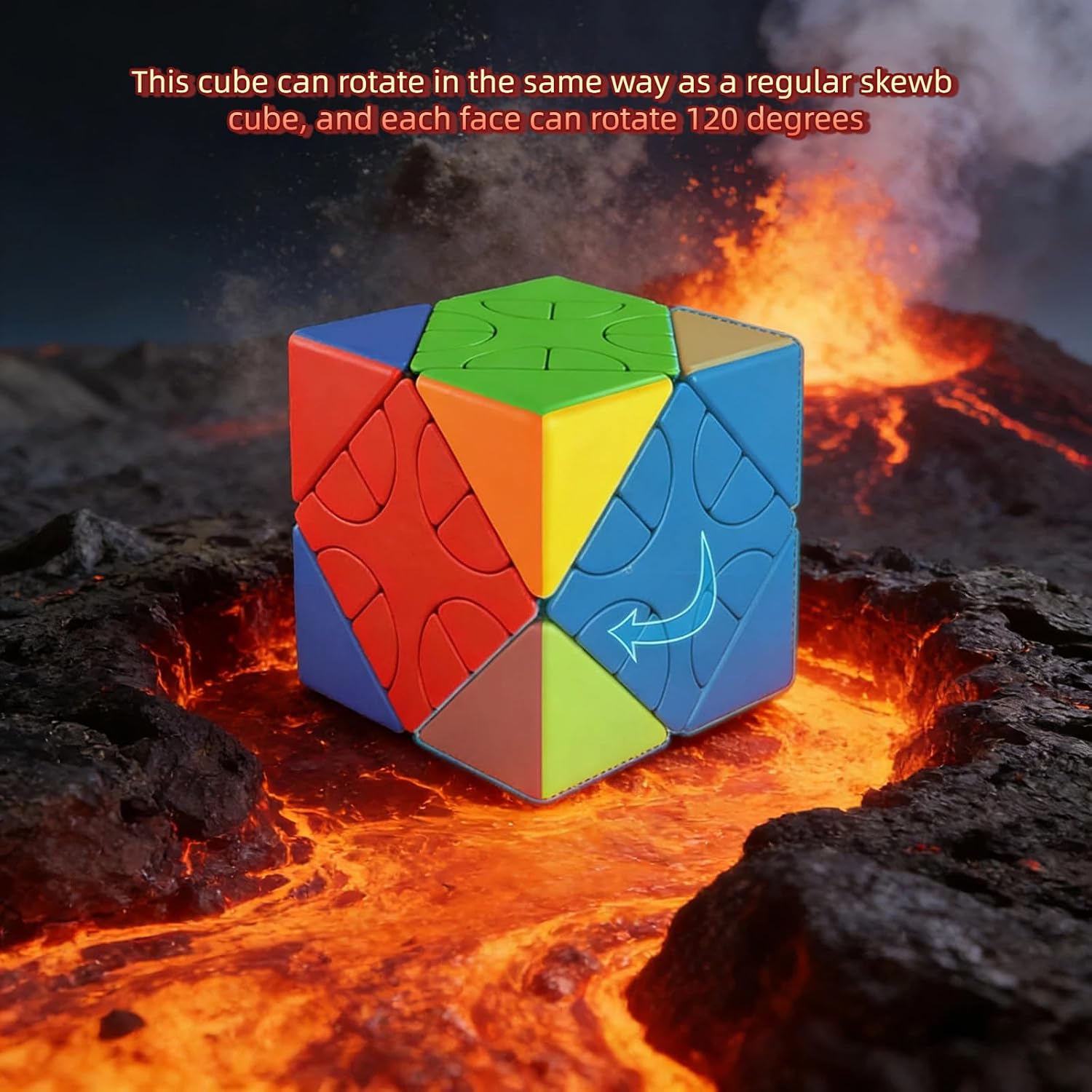 AI-YUN Speed Cube Set, Hunyuan Skewb Cube Set ofⅠⅡ and Ⅲ, Educational Puzzles Cube Toys, 3 Pack