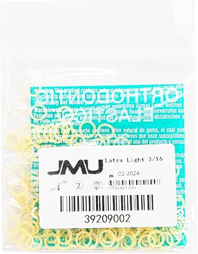Miniatura 7 de JMU Bandas de goma de ortodoncia 316 ligeras, paquete de 100 bandas elásticas de ortodoncia intraorales bandas de látex dentales hechas en Estados